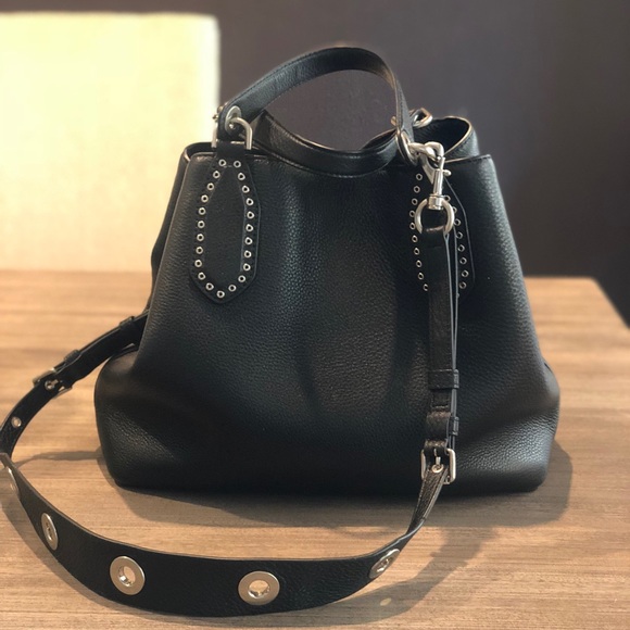 michael michael kors brooklyn large leather satchel